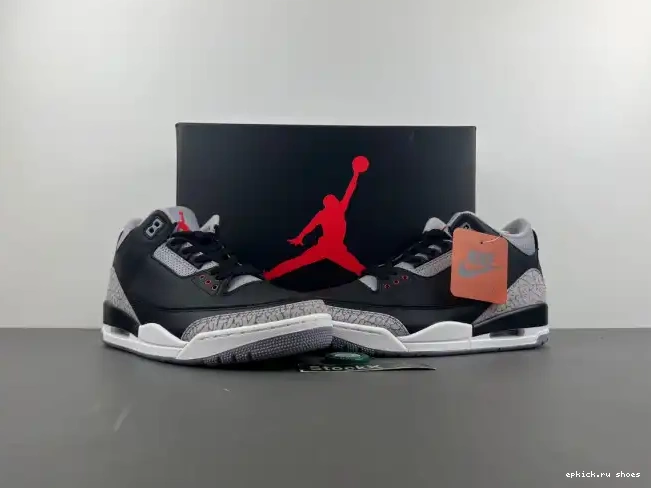 Rep Jordan 3 Cement DN3707-010 Air Black 0605